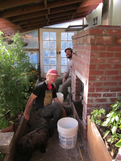 stove in greenhouse context